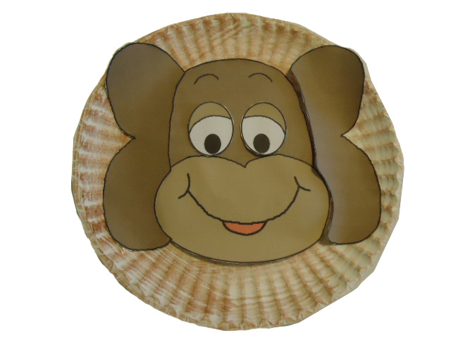 Monkey Paper Plate Template